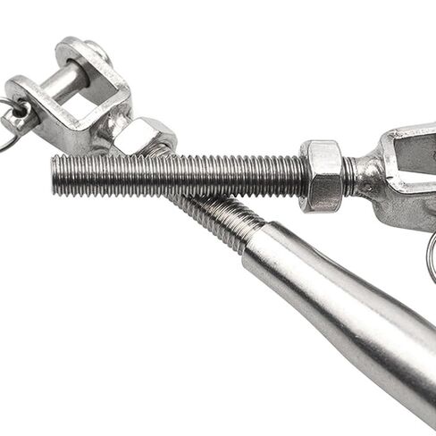 304 Stainless Steel M8 Double-Ended Threaded Rods, Through-Wall Bolts with Nuts and Oversized Washers, 13 Lengths (M10) in Saudi Arabia