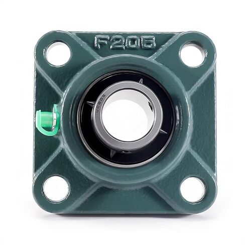 1Pcs UCF306 inner30 Outer Spherical Insert Bearing Taper Seat Self-Aligning, Double Rubber Seal, Square flanged Bearing， in Kuwait