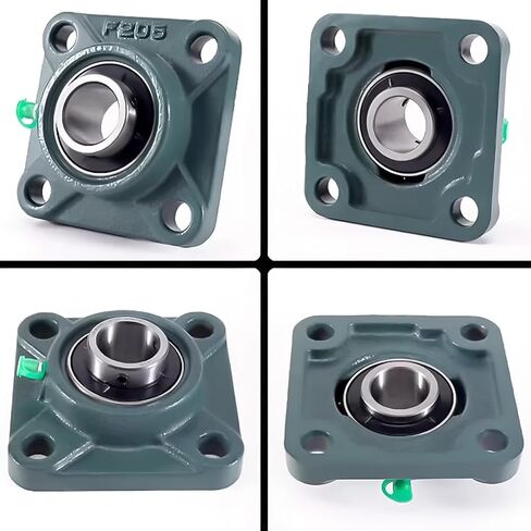 1Pcs UCF306 inner30 Outer Spherical Insert Bearing Taper Seat Self-Aligning, Double Rubber Seal, Square flanged Bearing， in Kuwait