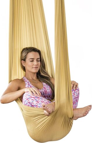 Pinc Active Silk Aerial Yoga Swing & Hammock Kit for Improved Yoga Inversions, Flexibility & Core Strength in Kuwait