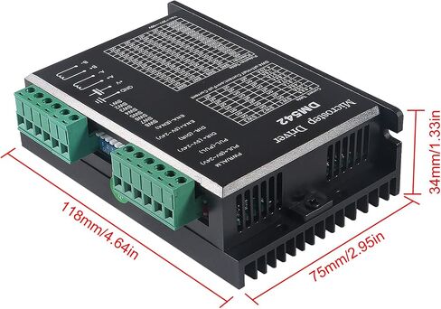 2 حزمة CNC Digital Microstep Driver DM542 2-Phase Stepper Motor Driver 20-50V DC Max 4.2A لـ Nema 17 وNema 23 وNema 34 Series Stepper Motor، استبدل M542 M542H in Kuwait