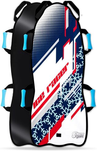 Sunlite Sports 45" Foldable & Roll-Up Snow Sled for Kids & Adults, Ultra-Portable Easy-Carry Design, Durable Reinforced Bottom for Heavy Snow & Winter Fun in Kuwait