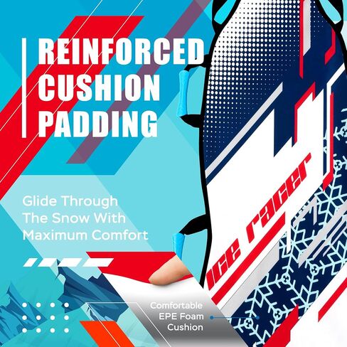 Sunlite Sports 45" Foldable & Roll-Up Snow Sled for Kids & Adults, Ultra-Portable Easy-Carry Design, Durable Reinforced Bottom for Heavy Snow & Winter Fun in Kuwait