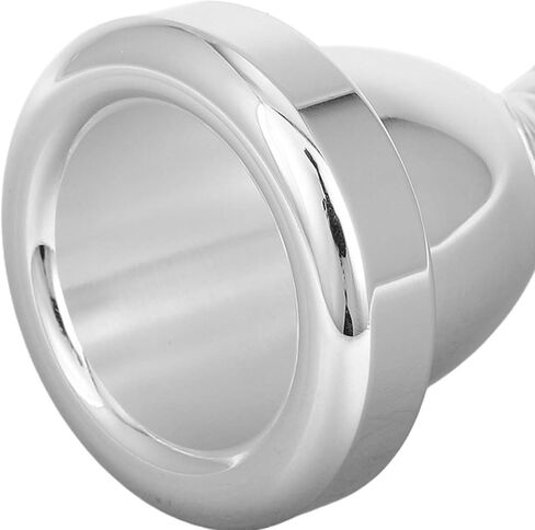 Holibanna Silver Plated Bass Mouthpiece for Tuba Trombone Ergonomic Design for Comfortable Grip Enhanced Bass Response for Richer Tone Compatible with Instruments for Professional in Kuwait