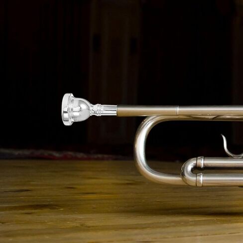 Holibanna Silver Plated Bass Mouthpiece for Tuba Trombone Ergonomic Design for Comfortable Grip Enhanced Bass Response for Richer Tone Compatible with Instruments for Professional in Kuwait