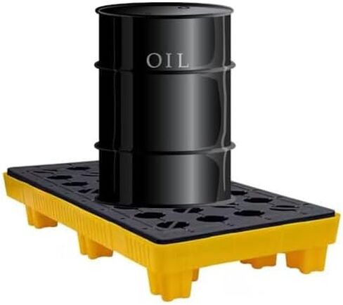 Spill Containment Pallet Tray Platform Oil Drum Drums Concrete Modular Drain Proof Tank polyethylene Profile Paint Bucket Garage Industrial,Heavy Duty Modular Spill Containment Platform, Lea in Kuwait
