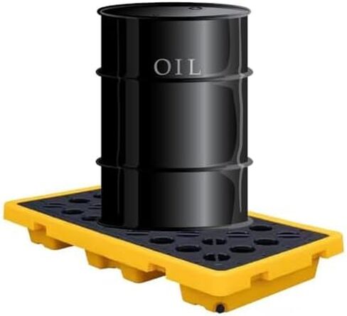 Spill Containment Pallet Tray Platform Oil Drum Drums Concrete Modular Drain Proof Tank polyethylene Profile Paint Bucket Garage Industrial,Heavy Duty Modular Spill Containment Platform, Lea in Kuwait