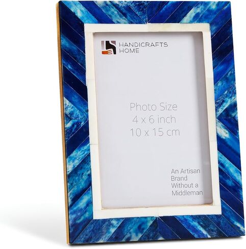 Home Home American Flag US Picture Frame ، ذكريات مخضرمة هدية مصنوعة يدويًا ، شنقا جدارًا عتيقًا وديكورًا مكتبيًا ، إطارات صور مزرعة لغرفة المعيشة والمكتب وطني أبيض وأزرق 8x10 بوصة in Kuwait