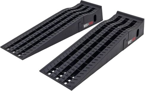 Car Service Ramps for Oil Change, 7,500 lb GAWR, 6.5" Lift, Underbody Access, Black Widow, Pair in Kuwait