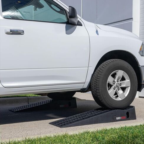 Car Service Ramps for Oil Change, 7,500 lb GAWR, 6.5" Lift, Underbody Access, Black Widow, Pair in Kuwait