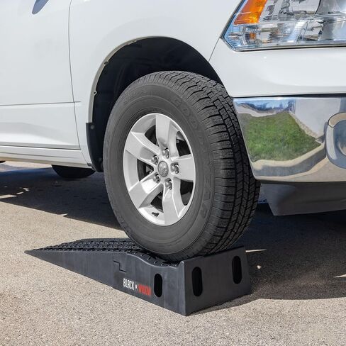 Car Service Ramps for Oil Change, 7,500 lb GAWR, 6.5" Lift, Underbody Access, Black Widow, Pair in Kuwait