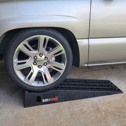 Car Service Ramps for Oil Change, 7,500 lb GAWR, 6.5" Lift, Underbody Access, Black Widow, Pair in Kuwait