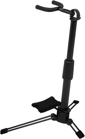 Holibanna Foldable Violin Stand with Stable Positioning, Portable Black Abs and Metal Musical Instrument Holder for Ukulele, Banjo, and Other Orchestral Strings Accessories in Kuwait