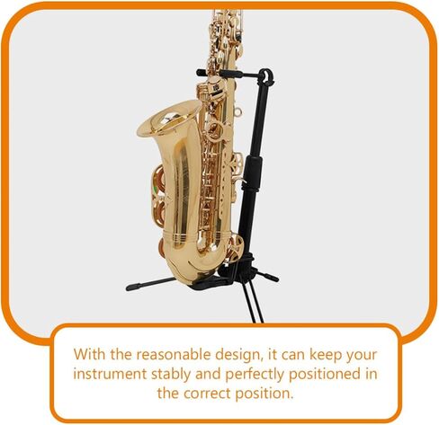 Holibanna Foldable Violin Stand with Stable Positioning, Portable Black Abs and Metal Musical Instrument Holder for Ukulele, Banjo, and Other Orchestral Strings Accessories in Kuwait