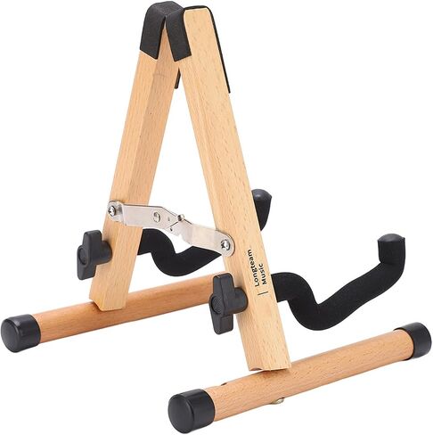 Wooden Violin Stand Display Holder for Violin, Ukulele, Mini Guitar, and Mandolin – Foldable & Detachable with Beech Wood Construction and Rich Genuine Colors for Storage and Portability in Kuwait