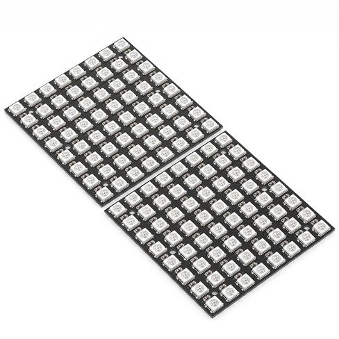 2 حزمة LED مصفوفة WS2812B 8x8 64 بت Led مصفوفة لوحة 64-Led Ws8212b 8x8 لوحات كامل اللون 5050 RGB LED-مصباح لوحة ضوء لمشروع DIY in Kuwait
