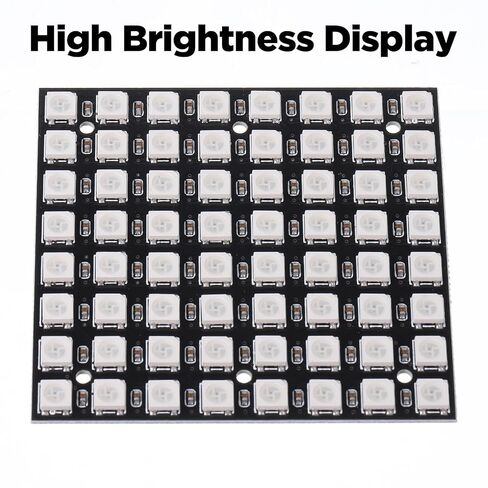 2 حزمة LED مصفوفة WS2812B 8x8 64 بت Led مصفوفة لوحة 64-Led Ws8212b 8x8 لوحات كامل اللون 5050 RGB LED-مصباح لوحة ضوء لمشروع DIY in Kuwait