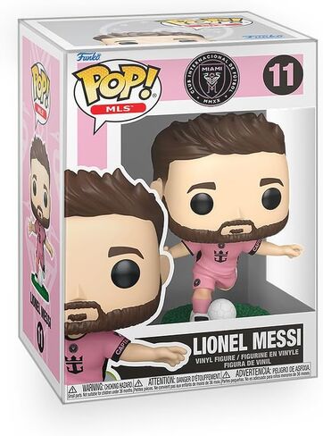 Epic Collectibles Pop Soccer - Lionel Messi (Pink Uniform) Inter-Miami Vinyl Figure Bundled with Box Protector Compatible for Funko in Kuwait