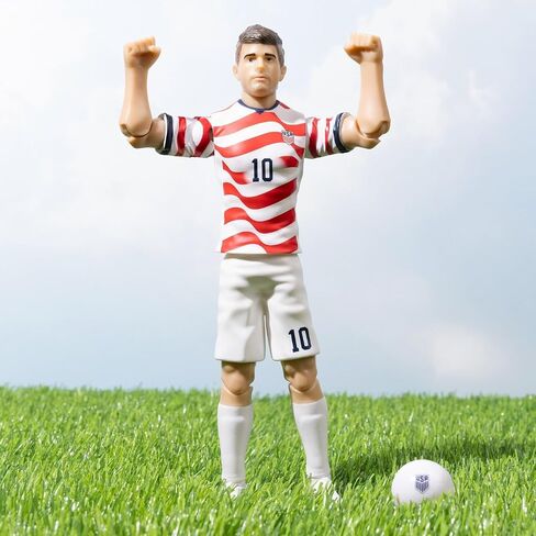 سوكرز بانبو تويز 2026 USMNT كريستيان بوليسيك هوم جيرسي 8 بوصة شخصية كرة قدم قابلة للجمع in Kuwait