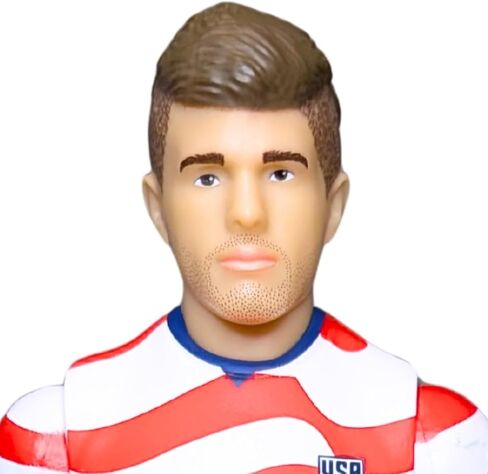 سوكرز بانبو تويز 2026 USMNT كريستيان بوليسيك هوم جيرسي 8 بوصة شخصية كرة قدم قابلة للجمع in Kuwait