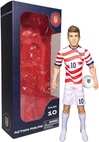 سوكرز بانبو تويز 2026 USMNT كريستيان بوليسيك هوم جيرسي 8 بوصة شخصية كرة قدم قابلة للجمع in Kuwait