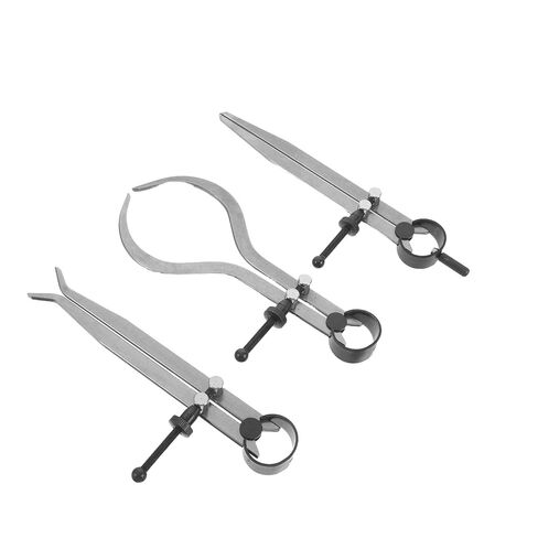 ibasenice 3pcs 6 بوصة مجموعة الفرجار الربيع مقسم الجناح قابل للقفل، أداة الفرجار المعدنية مع كتابة حافة دقيقة، متعددة الاستخدامات لمحات في مهام الأعمال المعدنية in Kuwait