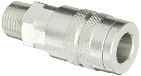 Dixon Valve 4FM4-S Stainless Steel 303 Manual Industrial Interchange Pneumatic Fitting, Socket, 1/2" Coupler x 1/2" - 14 NPTF Male Thread in Kuwait