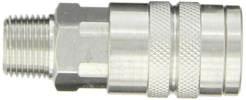 Dixon Valve 4FM4-S Stainless Steel 303 Manual Industrial Interchange Pneumatic Fitting, Socket, 1/2" Coupler x 1/2" - 14 NPTF Male Thread in Kuwait