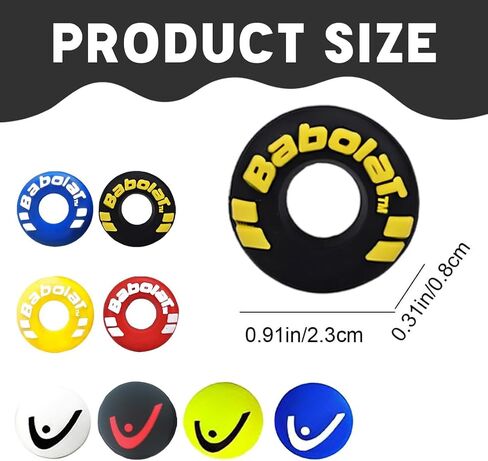 8 Tennis Racket Dampeners for Noise Reduction, Fun Expressions for Sports Accessories in Kuwait