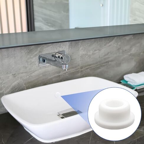 24 PCS Bathtub Jet Covers, 6 Sizes Silicone Hole Plug, White Jet Tub Plug Cover Caps Fit for 9-10 mm 12mm 14mm 16mm 18mm 22-23mm Bathtub Hole, Flexible Reusable Waterproof Tube Plugs End Covers in Kuwait