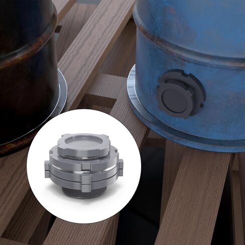 GASHER 1PC PVC 3" Bulkhead Tank Connector Adapter Fitting with Plugs & Gasket for Water Tank, Rain barrels, Aquariums, Bathtubs and Sink in Kuwait