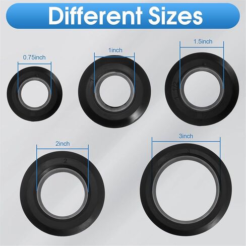 3/4 Flexible Rubber Tank Sealing Adapter Bulkhead Fitting Compression Fittings for Uniseal PVC Hard Pipe in Kuwait