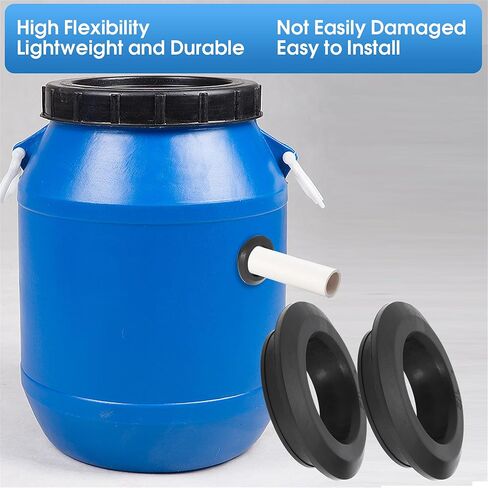 3/4 Flexible Rubber Tank Sealing Adapter Bulkhead Fitting Compression Fittings for Uniseal PVC Hard Pipe in Kuwait