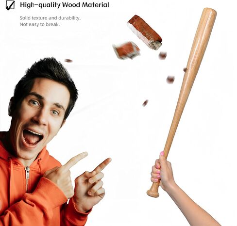 Wooden Baseball Bats 34" 32" 30" 28" Full Size bate de beisbol Madera Solid Wood Baseball Bat for Adult Men Women Training Bat Softball Hitting Practise in Kuwait