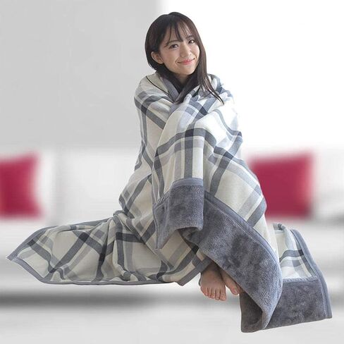 Hot Wheelchair Ponchos with Hood Sleeveless Coats for Adults Winter Wheelchair Blanket Warmer Cover Multipurpose Leisure Blanket Cape Thick Soft Flannel Portable Scarf Blanket in Kuwait