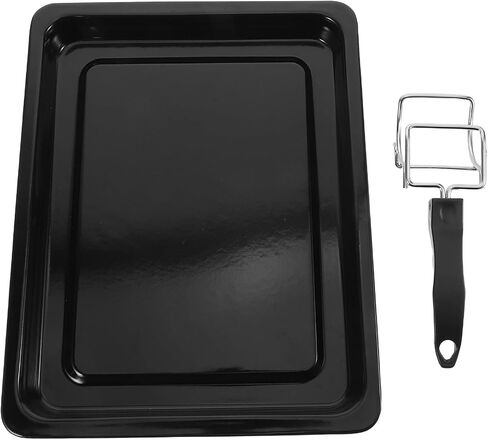Oven Rack Puller and Baking Tray Clip with Heat Protection Handle Nonstick Stainless Steel and Plastic Baking Accessory for Kitchen in Kuwait