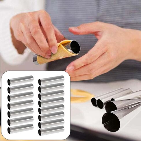 15Pcs Stainless Steel Cannoli Form Tubes Non Stick Cannoli Tubes for in Kuwait