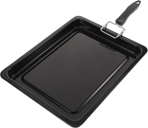HOMSFOU Oven Tray Extractor with Heat-resistant Handle, Stainless Steel Baking Pan Gripper for Kitchen and Cooking, Rapid Heat Transfer and Easy to Clean Black Tool in Kuwait