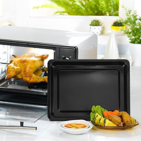 HOMSFOU Oven Tray Extractor with Heat-resistant Handle, Stainless Steel Baking Pan Gripper for Kitchen and Cooking, Rapid Heat Transfer and Easy to Clean Black Tool in Kuwait