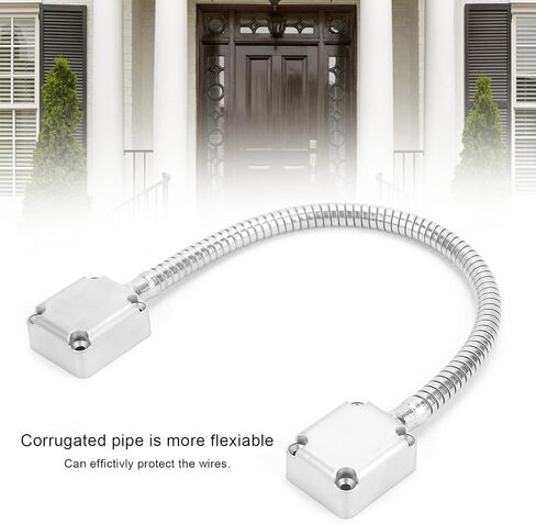 Door Loop, Stainless Steel Wire Protector Flexible Armored Cable Cover Corrugated Pipe for Access Control Systems in Kuwait