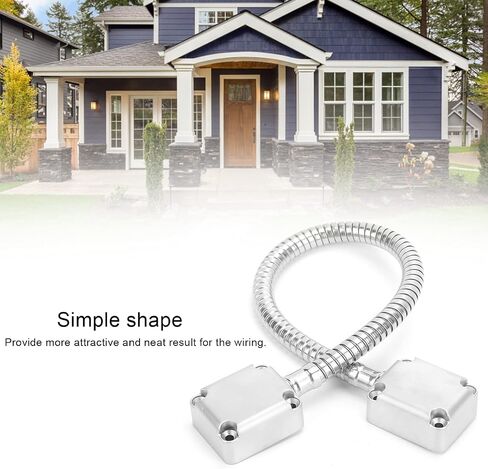 Door Loop, Stainless Steel Wire Protector Flexible Armored Cable Cover Corrugated Pipe for Access Control Systems in Kuwait