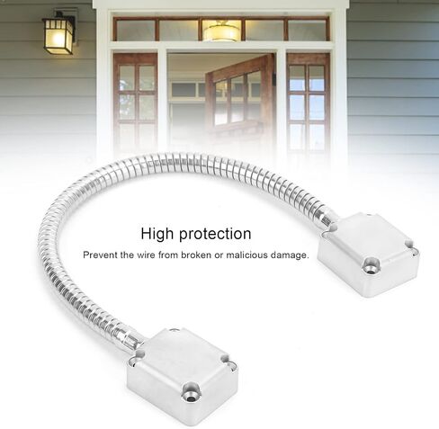 Stainless Steel Armored Door Cord Protector for Exposed Mounting Access Control, Prevent Wire Damage, for Home Improvement, 510mm Length, 8mm Inside Diameter in Kuwait