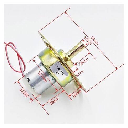 منظم الجهد موتور تروس DC12V 25 مللي متر و 33 مللي متر طول العمود ZD-5KT 32ZY25 (طول العمود 25 مللي متر) in Kuwait