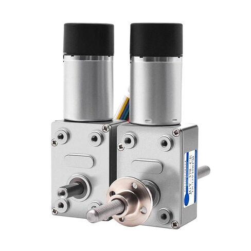 4632-370 Double Shaft High Torque DC 6V 12V 24V Worm Gear Motor 1Pcs(24v 23rpm,A) in Kuwait