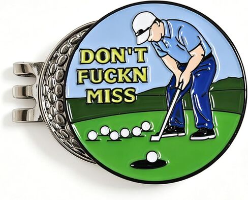 Golf Ball Marker with Magnetic Hat Clip | Golf Accessories Alignment Tool for Golfers, Ideal Gift for Birthday/Father's Day in Kuwait