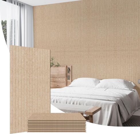 لوحات حائط صوتية من Olanglab 10 عبوات، 48 × 24 لكل لوحة صوتية ممتصة للصوت، لوحات صوتية مزخرفة للاستوديو المنزلي والمكتب، أسود in Kuwait