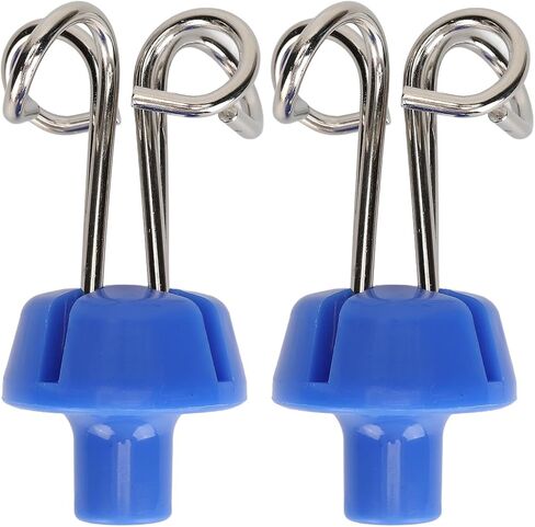 2PCS IV Pole Stand Hanging Hook, Metal Vertical Infusion Stand Hook with 4 Hangers, Drip Bag Hanger Hook Handbag Rack for Home Hospital Clinics in Kuwait