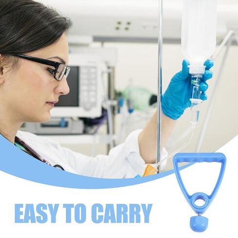 2pcs Stainless Metal Pole Handle Infusion Stand Parts Replacement for Vertical Iv Stand Suitable for Hospital and Home Care in Kuwait