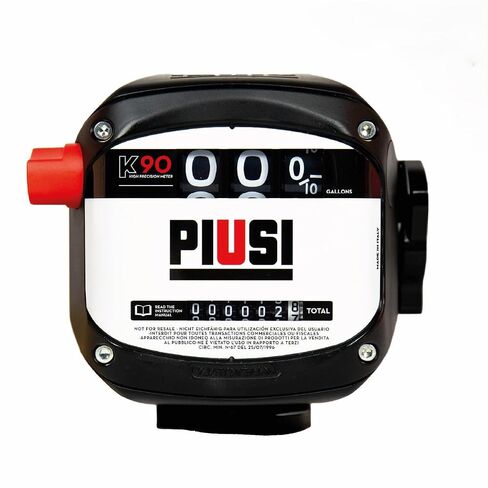 Piusi K90 3 أرقام مقياس تدفق الوقود الميكانيكي جالون 1 بوصة NPT in Kuwait