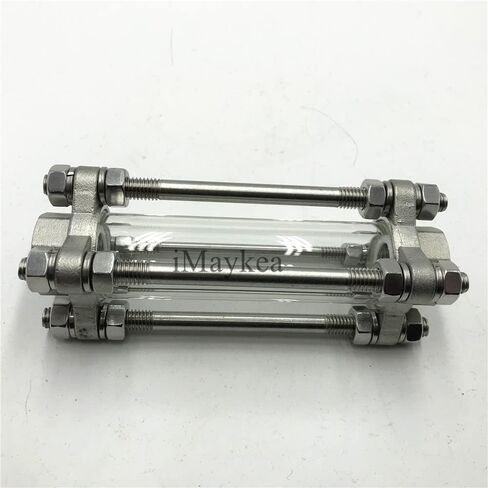 1/2 "3/4" 1 "1-1/4" 1.5 "2" NPT أنثى الموضوع تدفق البصر الزجاج الفولاذ المقاوم للصدأ 304 مؤشر تدفق زيت الماء (3/4 "DN20) in Kuwait